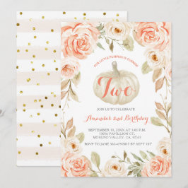 Convite para segundo aniversário de Abóbora de Out