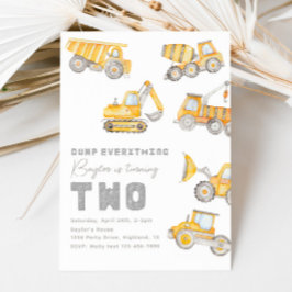 Convite para segundo aniversário de Construção