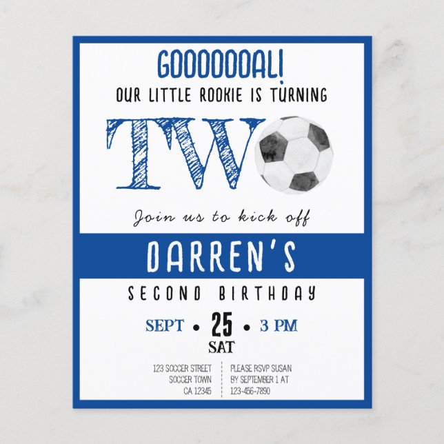 Convite para segundo aniversário de Orçamento do S (Frente)