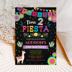 Convite para segundo aniversário Fiesta