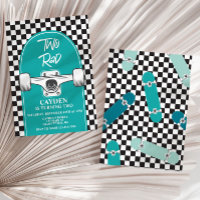 Convite para segundo aniversário Rad de skate 2