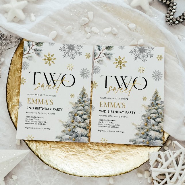 Convite para segundos aniversários, 2 de inverno,  (Criador carregado)