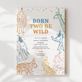 Convite para segundos aniversários de Animais Selv