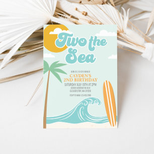 Convite para segundos aniversários de praia do Sur