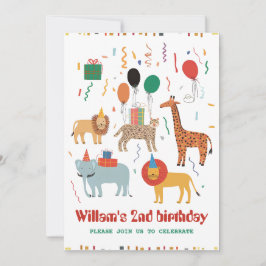 Convite para segundos aniversários de Selva