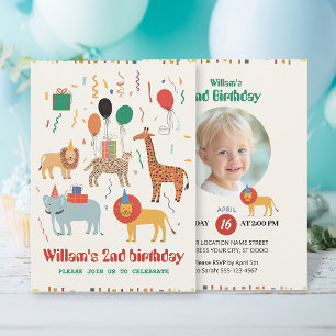 Convite para segundos aniversários de Selva