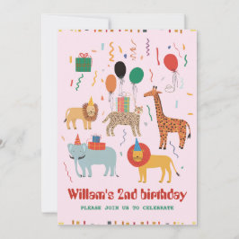 Convite para segundos aniversários de Selva