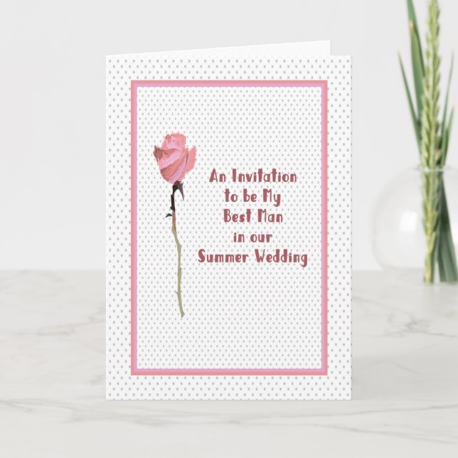 Convite para ser o melhor homem no casamento de ve (Frente)