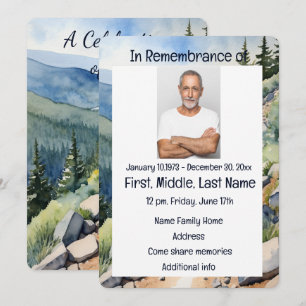 Convite para Serviço Memorial Aquarela Ciclismo Bi