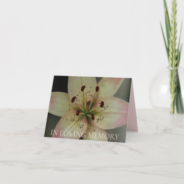 Convite para Serviço Memorial Loving (Frente)