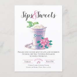 Convite para Sips & Sweets