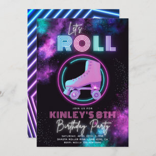 Convite para Skling do Neon Roller   SKATE