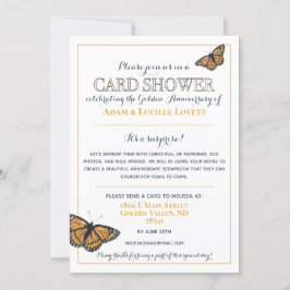 Convite para solicitação de Chá de cartão de 50 an