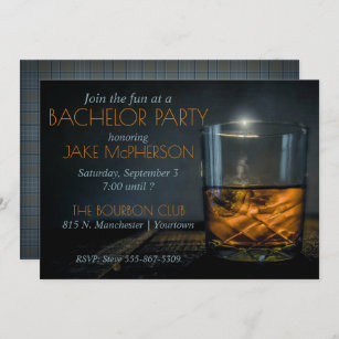 Convite para Solteiro de Cavalheiros Bourbon