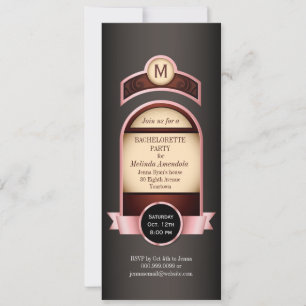 Convite para solteiros cor-de-rosa