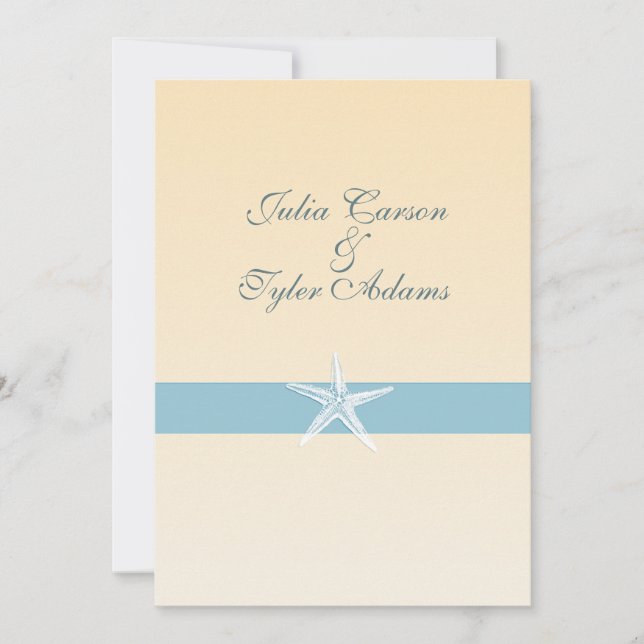 Convite para Starfish Sandy / 5x7 (Frente)