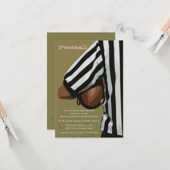 Convite para suspensão de futebol (Frente/Verso In Situ)