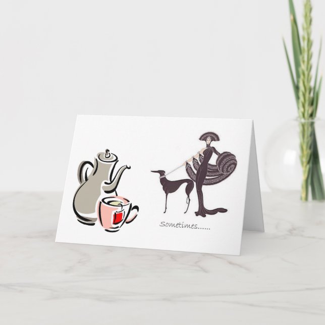 Convite para Tea - Greyhound e Lady Rico (Frente)