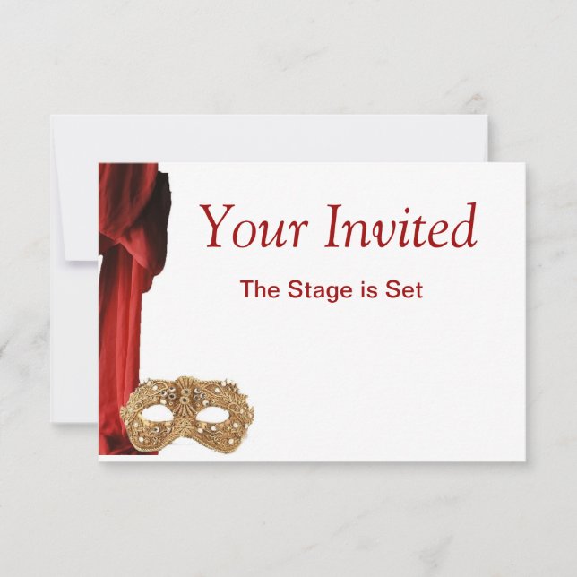 Convite para Teatro Rainha, Ópera, Peça, Museu (Frente)