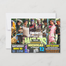 Convite para tema de jogo