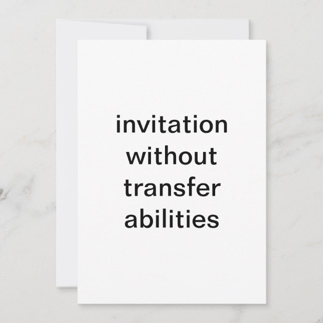 convite para teste (Frente)