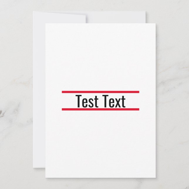 convite para teste (Frente)