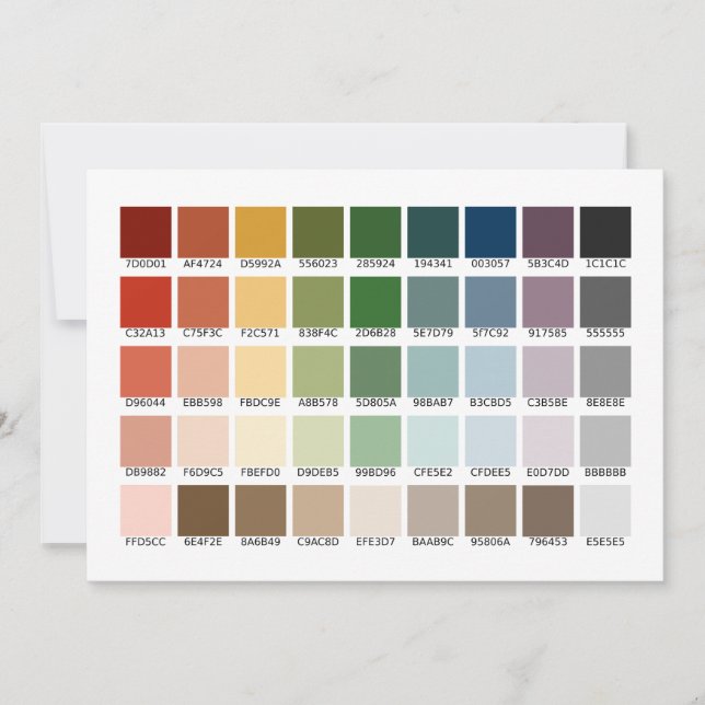 Convite para Teste de Cores (Frente)