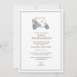 Convite para Torneio de Golfe Elegante