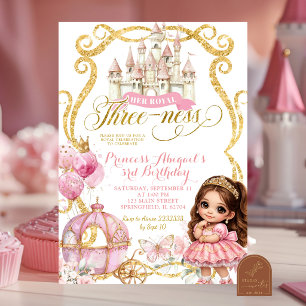 Convite para Três anos da Princesa Espanhola Mexic