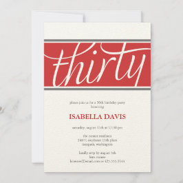 convite para trinta anos
