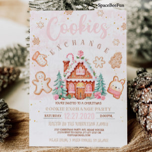 Convite para troca de biscoitos de Natal