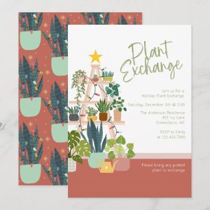 Convite para troca de plantas de férias