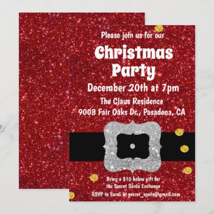 Convite para troca de presentes de Papais noeis se