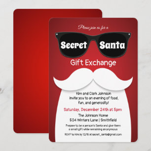 Convite para Troca de Presentes do Papai Noel Secr