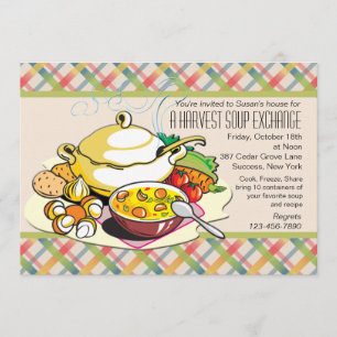 Convite para Troca de Sopas de Colheita