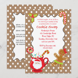 Convite para troca/troca de cookies/cookies hot Co