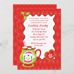 Convite para troca/troca de cookies da Coco e cook