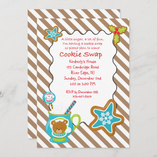 Convite para troca/troca de cookies da Coco e cook