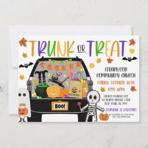 Convite para Trunk or Treat