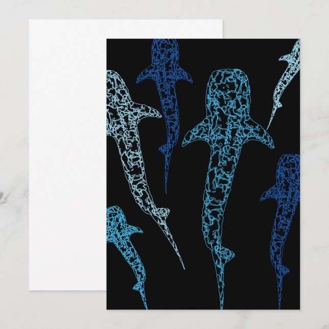 Convite para tubarão de baleia (Frente/Verso)