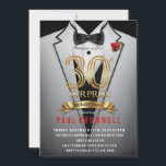 Convite para Tuxedo aniversário de 30 anos Surpres<br><div class="desc">White Tuxedo White Tux Surprise Festa de aniversário,  aniversário de 30 anos,  convite de Tuxedo,  convite de aniversário de Tuxedo,  convite de gravata negra,  secreto,  espião,  elegante,  homens,  arco,  convite,  terno,  agente secreto,  você será minha padrinho de casamento,  casamento?</div>