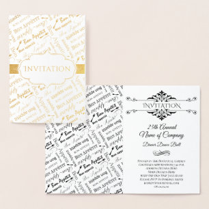 Convite para um Janto Partido Bon Appetit French