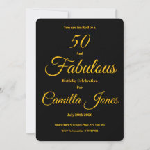 Convite para uma Festa de 50 Anos de Idade