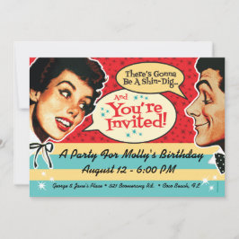 Convite para uma Festa Muito Retrô