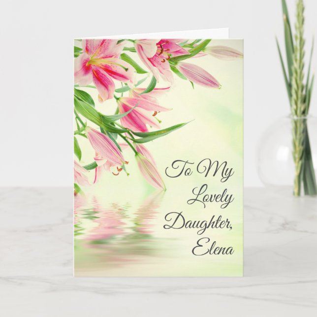 Convite Para uma filha que se torna mãe - Dia de as mães (Frente)