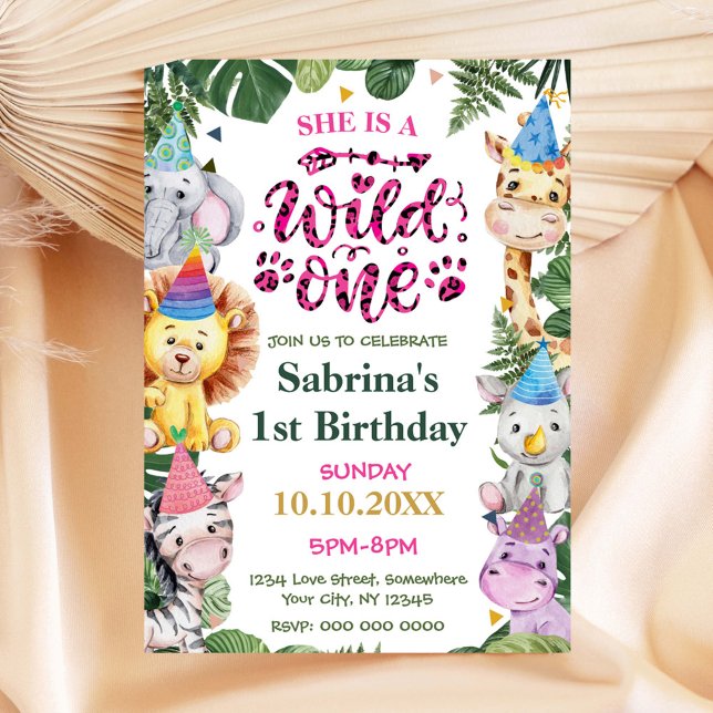 Convite para uma garota de aniversário selvagem (Criador carregado)