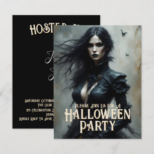 Convite para uma Noite de Halloween Gótico de Mist