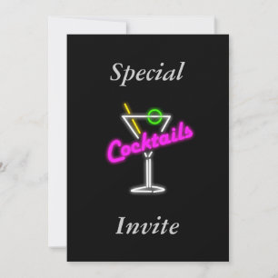 Convite Para Uma Parte De Cocktail