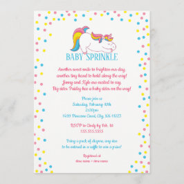 Convite para Unicorn Baby Sprinkle