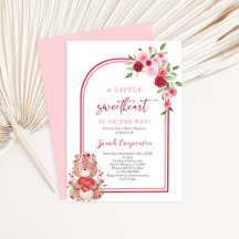 Convite para Urso Chá de fraldas de namorados